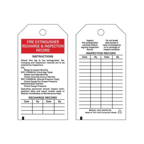 &eacute;tiquettes de rapport d'inspection, Polyester, 3" la x 5-3/4" h, Anglais Chandler Sales