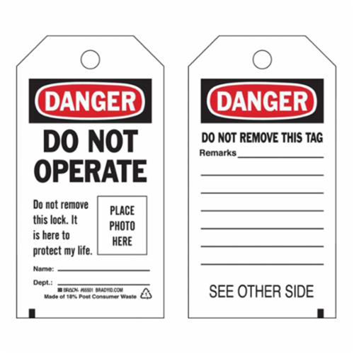 &eacute;tiquettes  Do Not Operate  autoplastifiantes, Polyester, 3" la x 5-3/4" h, Anglais Chandler Sales