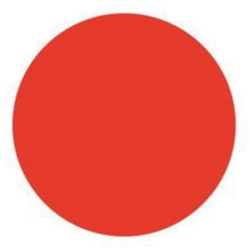 Round Write-On Labels, Circle, 1.5" L x 1.5" W, Red Chandler Sales