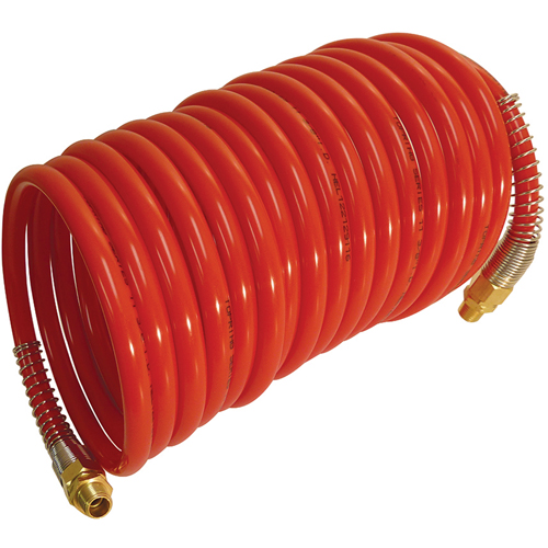 Series 11 Self Storing Nylon Air Hoses, Air, 3/8" ID x 50' L, Nylon, 200 PSI at 23 °C Chandler Sales