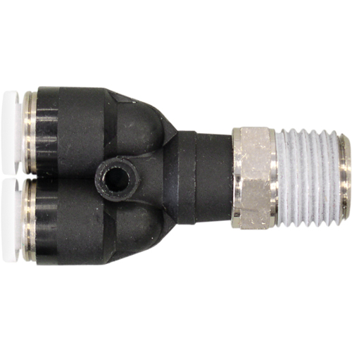 Raccord m&acirc;le en Y filet&eacute; Topfit, 3/8" dia., Polym&egrave;re Chandler Sales