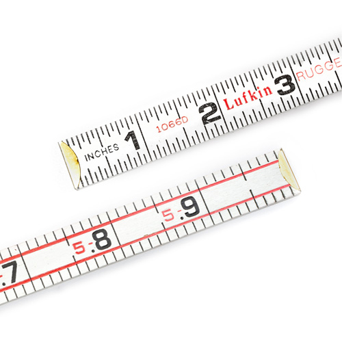 R&egrave;gle &agrave; pes&eacute;e Red End pour ing&eacute;nieur, 6' lo, Bois, Graduations de 1/16" Chandler Sales