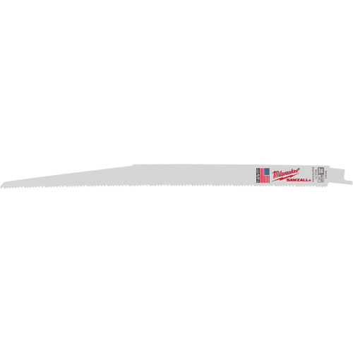 Sawzall&reg; Reciprocating Saw Blades, Bi-Metal, 8-12 TPI, 12" L x 3/4" W Chandler Sales