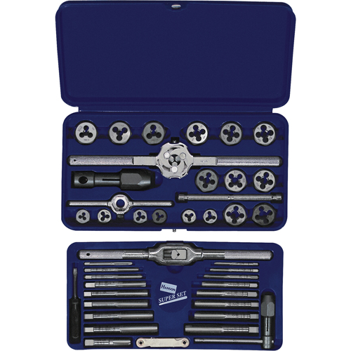 Hanson&reg; Metric Tap & Hex Die Set, 25 Pieces Chandler Sales