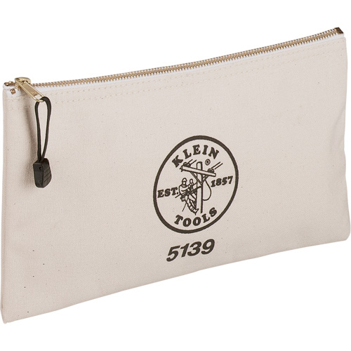 Pochette pour outils avec fermeture &agrave; glissi&egrave;re, Toile, 1 pochettes, Beige Chandler Sales