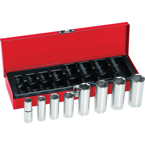 Socket Wrench Set, 8 Pcs, Deep Chandler Sales