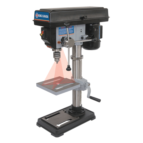 Drill Presses With Laser, 10", 1/2" Chuck, 3050 RPM Chandler Sales