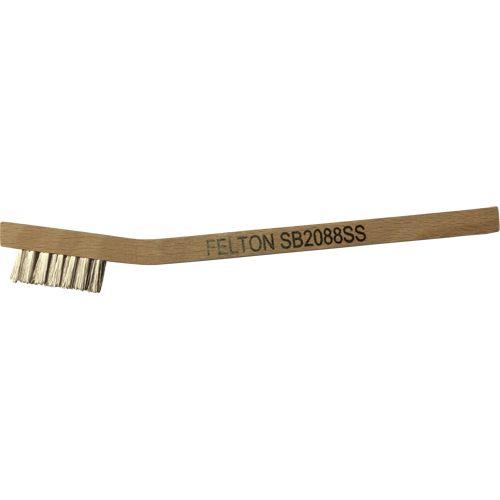 Petites brosses de nettoyage, Acier inoxydable, 3 x 7 rangs de fils, Longueur 7-3/4" Chandler Sales