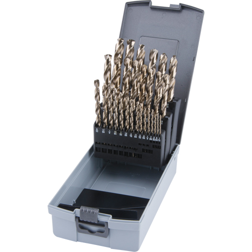 Jobber Length Drill Bit Set, 29 Pieces, High Speed Cobalt Chandler Sales