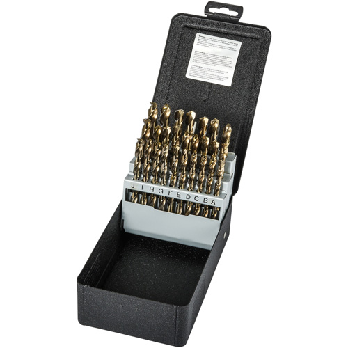 Jobber Length Drill Bit Set, 26 Pieces, High Speed Cobalt Chandler Sales