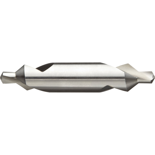 Combined Drill & Countersink, #2, 0.0781" Small Diameter, 3/16" Large Diameter, High Speed Steel Chandler Sales