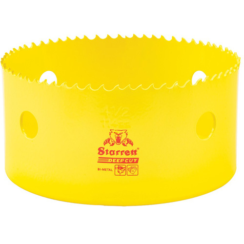 Scie &agrave; cloche bim&eacute;tal 4-1/2", 4-1/2", Profondeur de la coupe 2", Bim&eacute;tal Chandler Sales