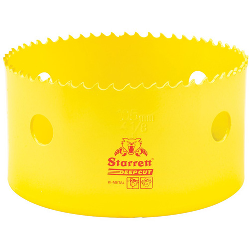 Scie &agrave; cloche bim&eacute;tal 4-1/8", 4-1/8", Profondeur de la coupe 2", Bim&eacute;tal Chandler Sales