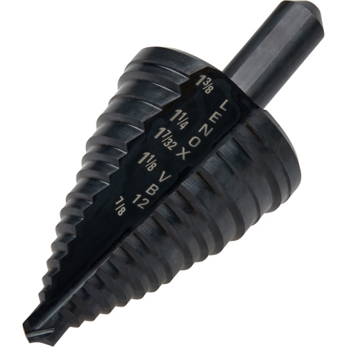 Foret &eacute;tag&eacute; no 12, 7/8" - 1-3/8", Incr&eacute;ments de 3/8", Acier rapide Chandler Sales