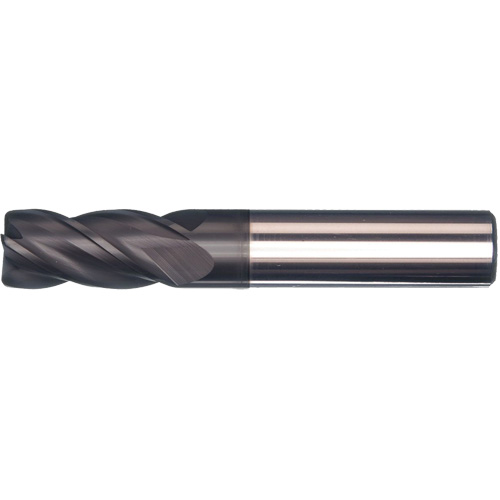 Unequal Helix End Mill, 1/2" Dia., 3" L, 4 Flutes, 1/2" Shank, Carbide Chandler Sales