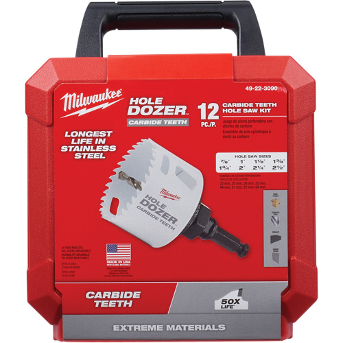 Hole Dozer Hole Saw Kit, 12 Pieces Chandler Sales