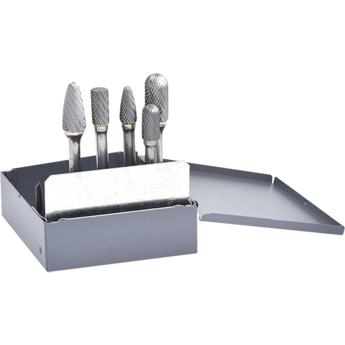 Jeu de fraises en carbure &agrave; double coupe, 5 morceaux Chandler Sales