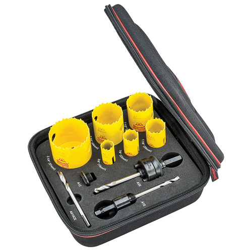 Trousse de scie pour plombier pour trou &agrave; coupe profonde, 10 morcea Chandler Sales