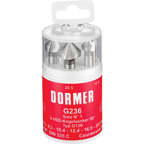 90° Countersink Set, 6 Pieces Chandler Sales