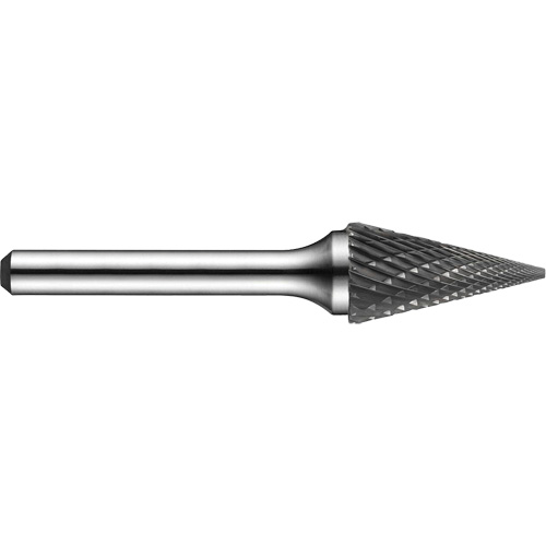 Double-Cut Rotary Burr, SM-50, 1/4" Dia., 1/4" Shank, 1/2" Depth of Cut Chandler Sales
