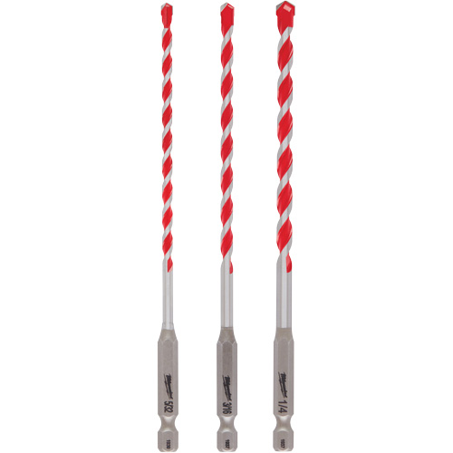 Shockwave Hammer Drill Bit Set, 3 Pieces, Carbide Chandler Sales