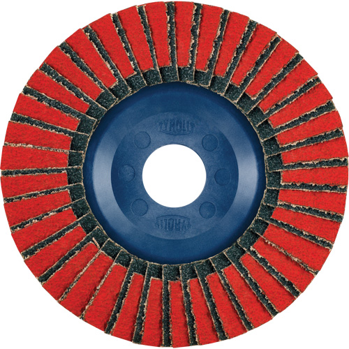Twin Flap Disc, 4-1/2" x 7/8", Type 27, 40 Grit, Ceramic/Zirconia Alumina Chandler Sales