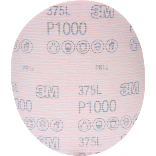 Hookit 375L Film Disc, 6" Dia., P1000 Grit, Aluminum Oxide Chandler Sales