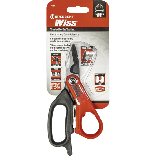Electrician's Data Shears, 6", Rings Handle Chandler Sales