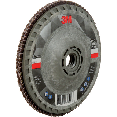Disque &agrave; lamelles &agrave; changement rapide 769F, 4-1/2" x 5/8"-11, Type 27, Grain 120+, C&eacute;ramique Chandler Sales