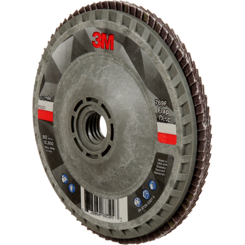 Disque &agrave; lamelles &agrave; changement rapide 769F, 4-1/2" x 5/8"-11, Type 27, Grain 120+, C&eacute;ramique Chandler Sales