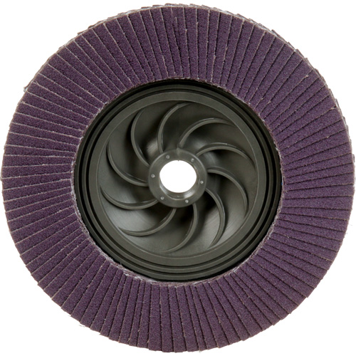 Disque &agrave; lamelles &agrave; changement rapide 769F, 5" x 5/8"-11, Type 27, Grain 120+, C&eacute;ramique Chandler Sales