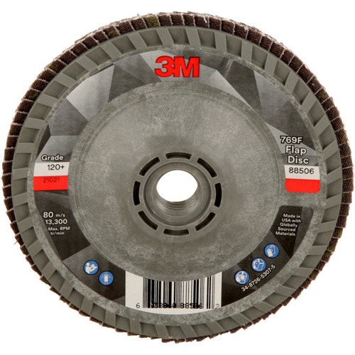 Disque &agrave; lamelles &agrave; changement rapide 769F, 4-1/2" x 5/8"-11, Type 29, Grain 120+, C&eacute;ramique Chandler Sales