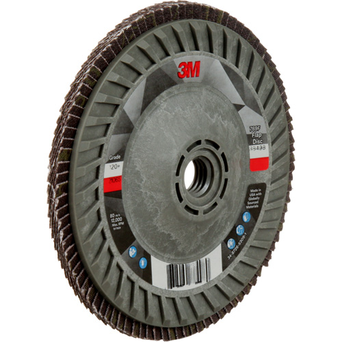 Disque &agrave; lamelles &agrave; changement rapide 769F, 5" x 5/8"-11, Type 29, Grain 120+, C&eacute;ramique Chandler Sales