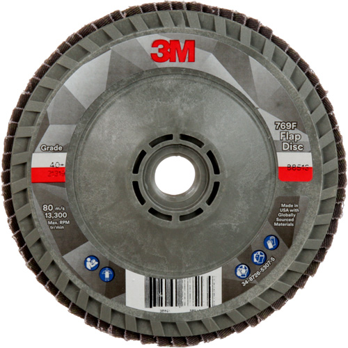 Disque &agrave; lamelles &agrave; changement rapide 769F, 4-1/2" x 5/8"-11, Type 29, Grain 40+, C&eacute;ramique Chandler Sales
