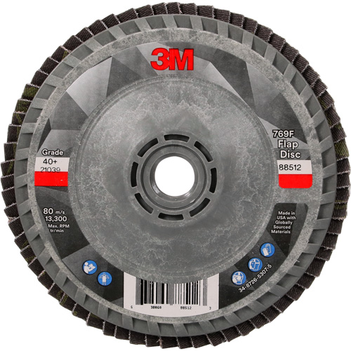 Disque &agrave; lamelles &agrave; changement rapide 769F, 4-1/2" x 5/8"-11, Type 27, Grain 40+, C&eacute;ramique Chandler Sales
