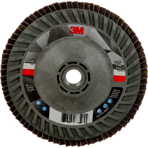 Disque &agrave; lamelles &agrave; changement rapide 769F, 5" x 5/8"-11, Type 27, Grain 40+, C&eacute;ramique Chandler Sales