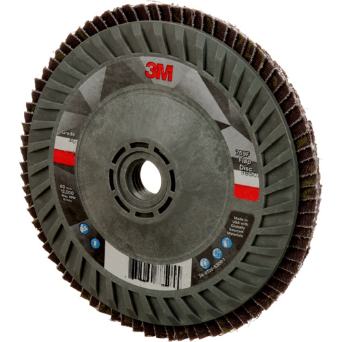 Disque &agrave; lamelles &agrave; changement rapide 769F, 5" x 5/8"-11, Type 27, Grain 40+, C&eacute;ramique Chandler Sales
