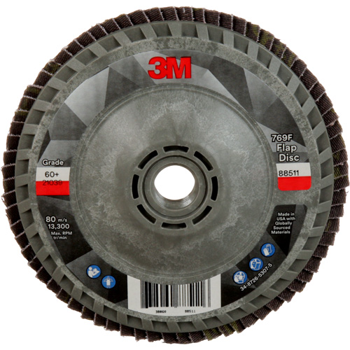 Disque &agrave; lamelles &agrave; changement rapide 769F, 4-1/2" x 5/8"-11, Type 27, Grain 60+, C&eacute;ramique Chandler Sales