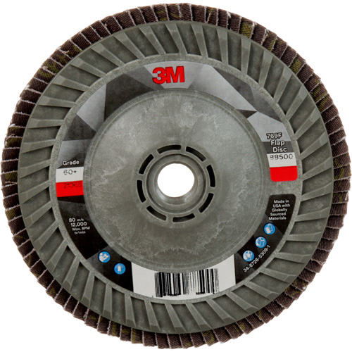 Disque &agrave; lamelles &agrave; changement rapide 769F, 5" x 5/8"-11, Type 29, Grain 60+, C&eacute;ramique Chandler Sales