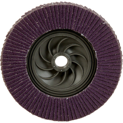 Disque &agrave; lamelles &agrave; changement rapide 769F, 5" x 5/8"-11, Type 27, Grain 80+, C&eacute;ramique Chandler Sales