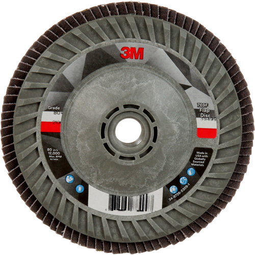 Disque &agrave; lamelles &agrave; changement rapide 769F, 5" x 5/8"-11, Type 29, Grain 80+, C&eacute;ramique Chandler Sales