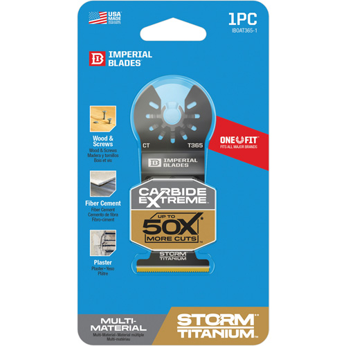Lame en titane pour mat&eacute;riaux multiples Carbide Extreme Storm One Fit Chandler Sales