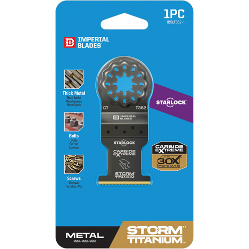 Lame en titane pour le m&eacute;tal Carbide Extreme Storm Starlock Chandler Sales