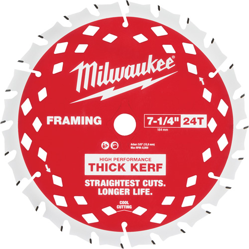 Thick Kerf Framing Circular Saw Blade - 25-Pack, 7-1/4", 24 Teeth, Wood Use Chandler Sales