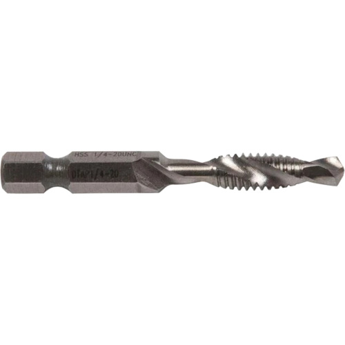 Foret/taraud, 1/4", Acier rapide Chandler Sales