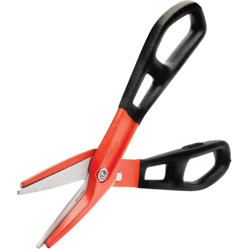 13" Serrated Aluminum Tinner Snip with Dipped Handle, 3" Cut Length, Straight Cut Chandler Sales