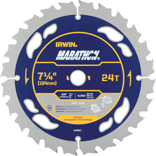 Marathon&reg; Circular Saw Blade, 7-1/4", 24 Teeth Chandler Sales