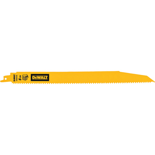 Lame de scie alternative pour d&eacute;molitions, Bim&eacute;tal, 6 Dents par pouce, 12" lo Chandler Sales