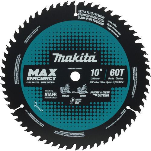 Carbide-Tipped Max Efficiency Miter Saw Blade, 12", 80 Teeth, Wood Use Chandler Sales