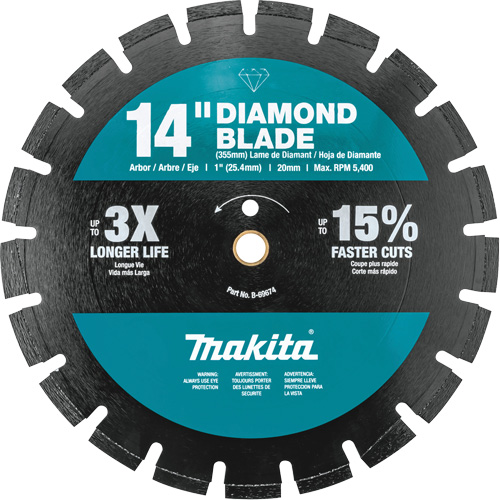 Lame diamant segment&eacute;e, double usage Chandler Sales